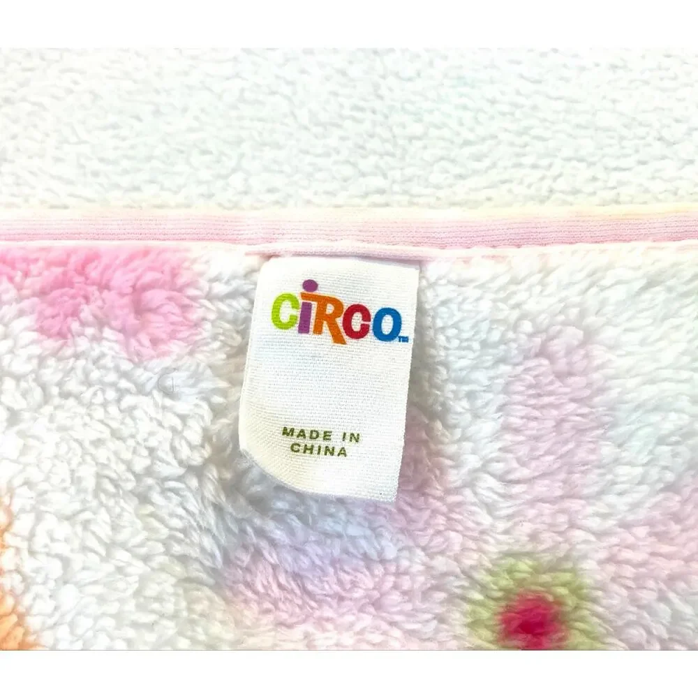 Circo Target Happy Flower Fleece Baby Blanket Plush Multi Floral